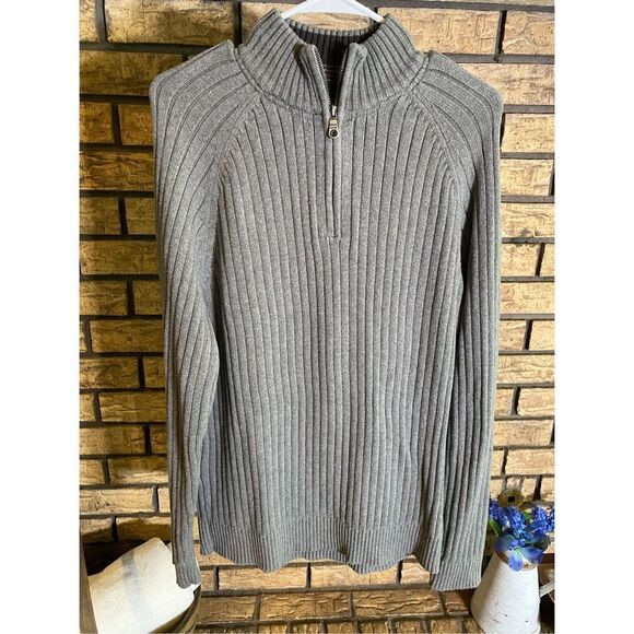 GH Bass Earth 1/4 Zip Sweater - Picture 1 of 5